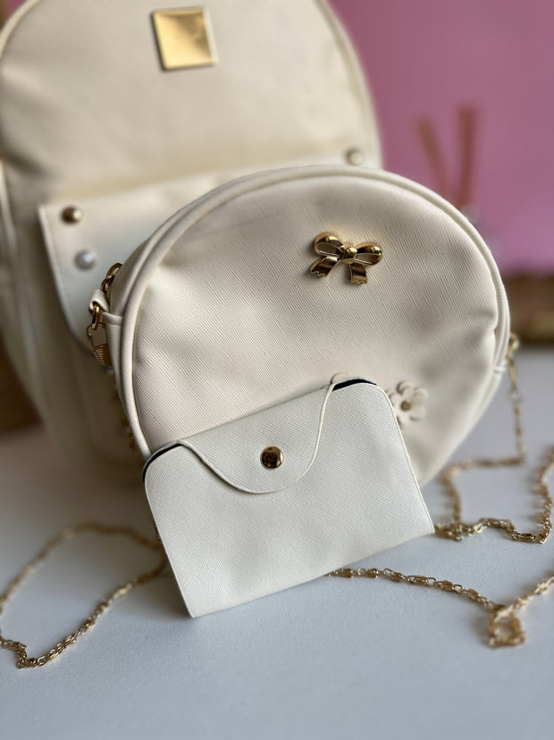 Rucsac crem 3 in 1 Perla