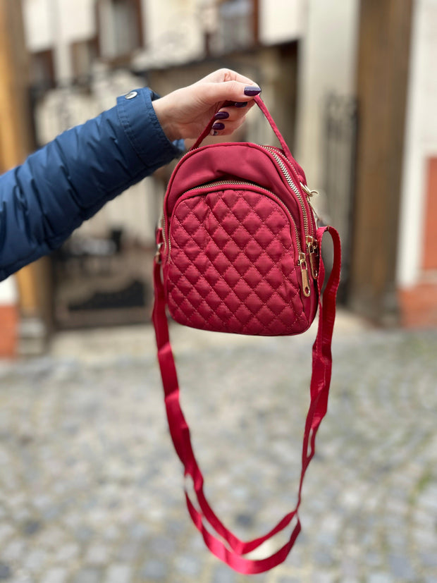 Mini Geanta & Rucsac rosu Ella