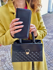 Set Julia - Geanta neagra si Portofel