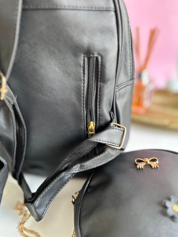 Rucsac negru 3 in 1 Perla - TIARA CONCEPT STORE