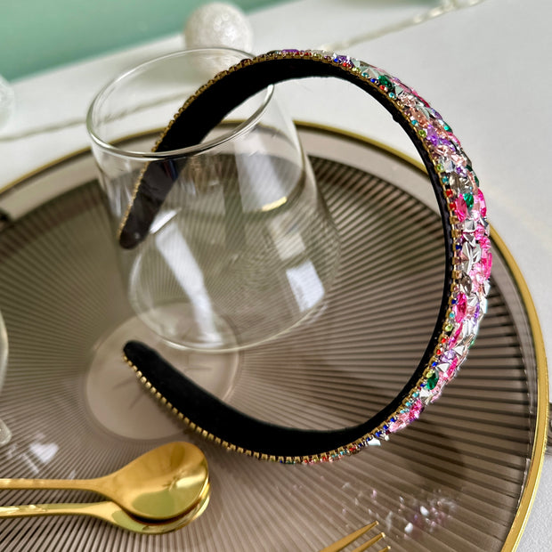 Bentita cu pietre roz - TIARA CONCEPT STORE