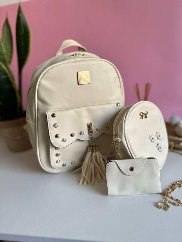 Rucsac crem 3 in 1 Perla
