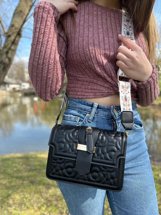 Geanta neagra Rose