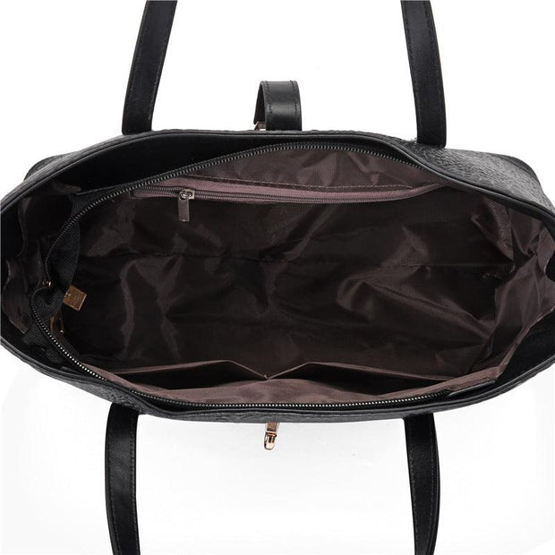 Set geanta neagra Magnolia - 4 piese
