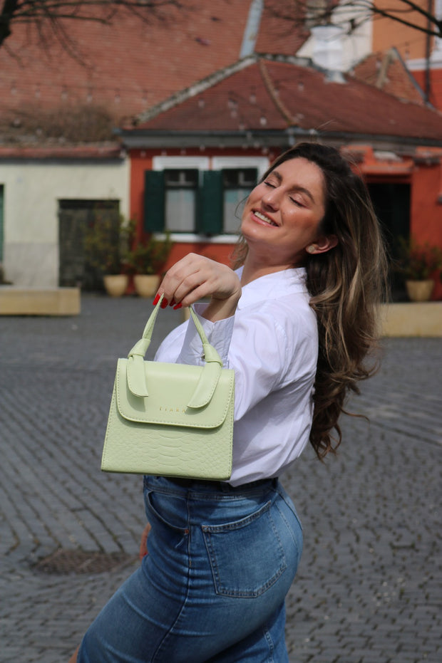 Geanta verde sarpe Gia
