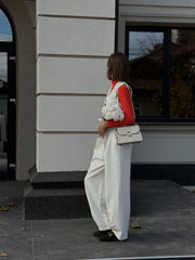 Set Natalia - Geanta alba si Portofel