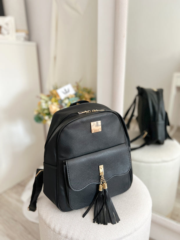 Rucsac negru Cleo - 4 piese