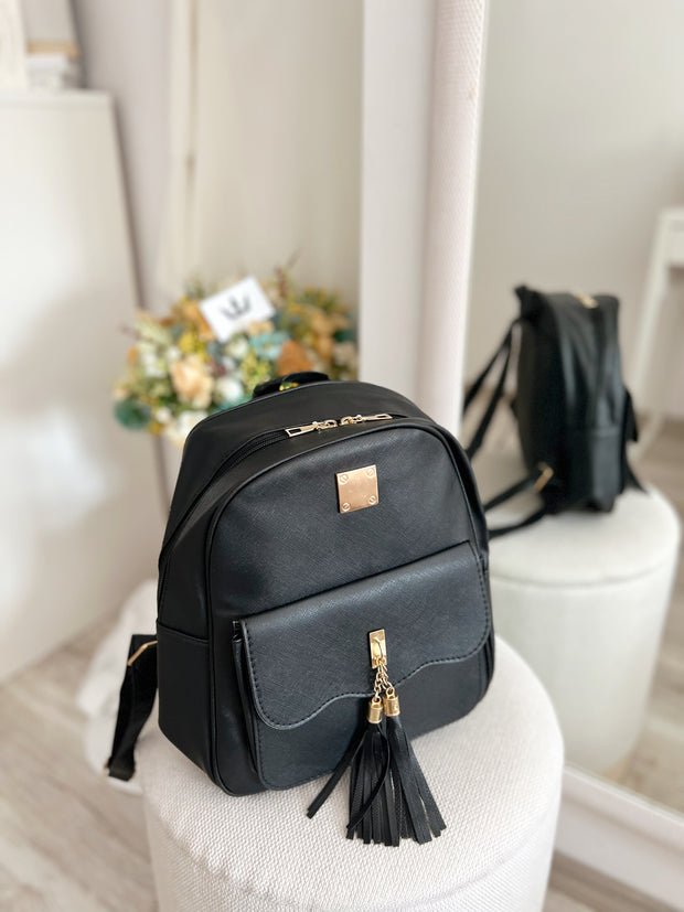 Rucsac negru Cleo - 4 piese