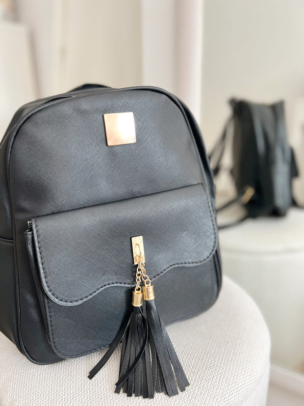 Rucsac negru Cleo - 4 piese