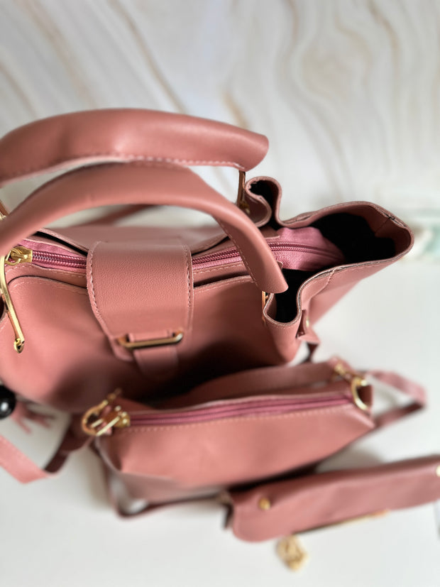 Set genti dama Ilona 3 in 1 roz