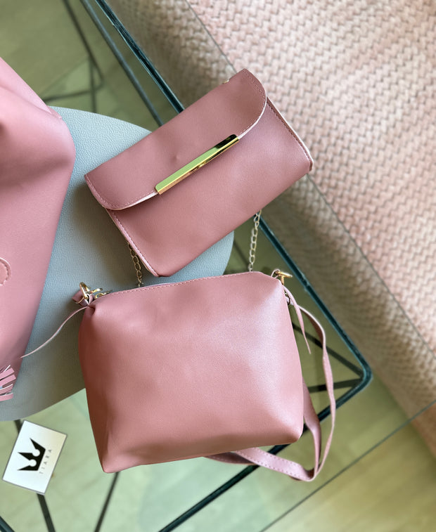 Set genti dama Ilona 3 in 1 roz
