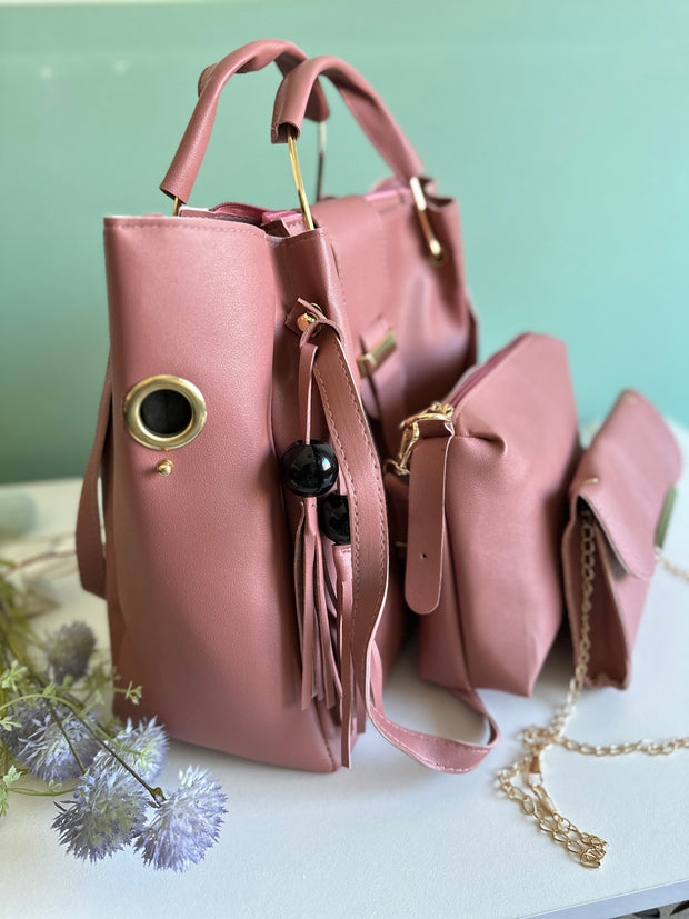 Set genti dama Ilona 3 in 1 roz