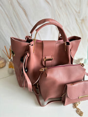 Set genti dama Ilona 3 in 1 roz