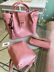 Set genti dama Ilona 3 in 1 roz