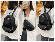 Set Rucsac + Borseta Kim negru
