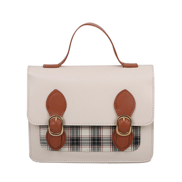 Geanta alba tip postas Leatrice - TIARA CONCEPT STORE