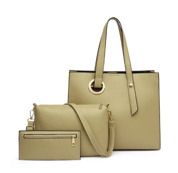 Set genti dama Medeea 3 in 1 verde olive
