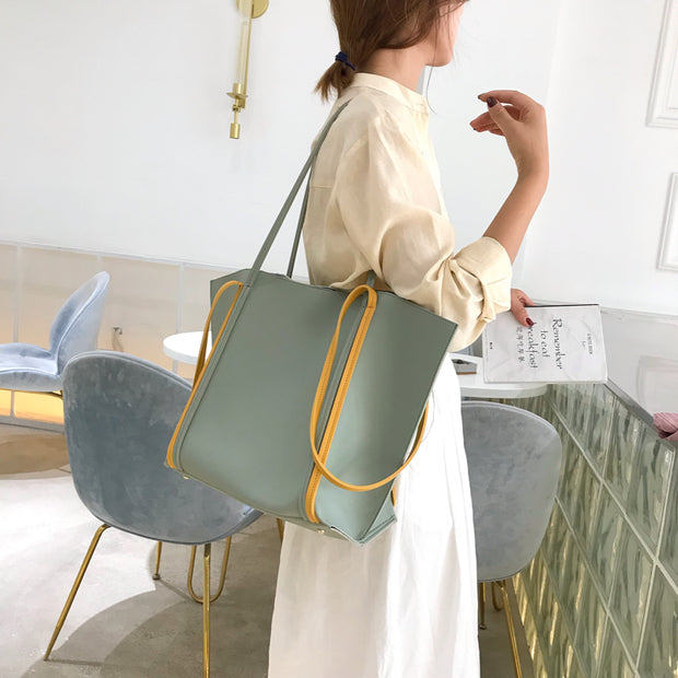Geanta verde + Portfard Fiona - TIARA CONCEPT STORE
