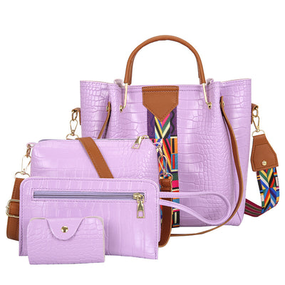 Set genti dama crocodil 4 in 1 Katia mov