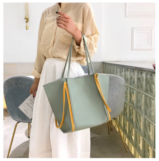 Geanta verde + Portfard Fiona - TIARA CONCEPT STORE