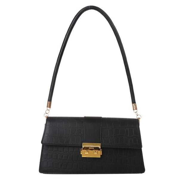 Geanta neagra baguette Amelie