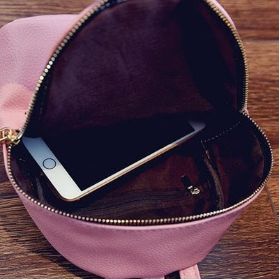 Mini Rucsac alb piele ecologica Nadia - TIARA CONCEPT STORE
