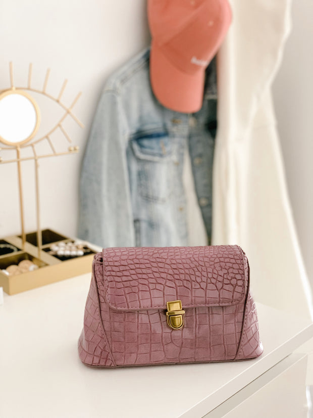 Geanta mov baguette Lucia - TIARA CONCEPT STORE