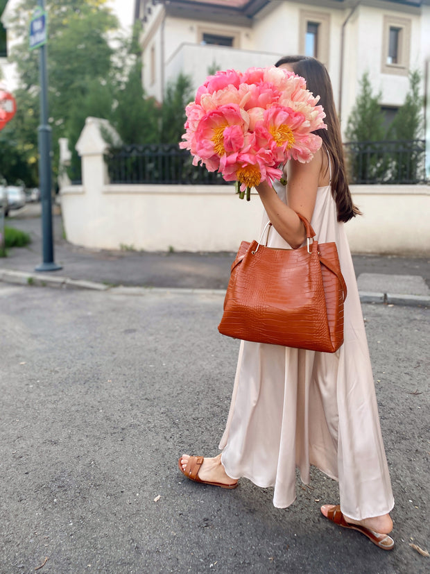 Set genti maro imitatie crocodil Selena 4 in 1 - TIARA CONCEPT STORE