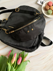 Set Rucsac + Borseta Kim negru