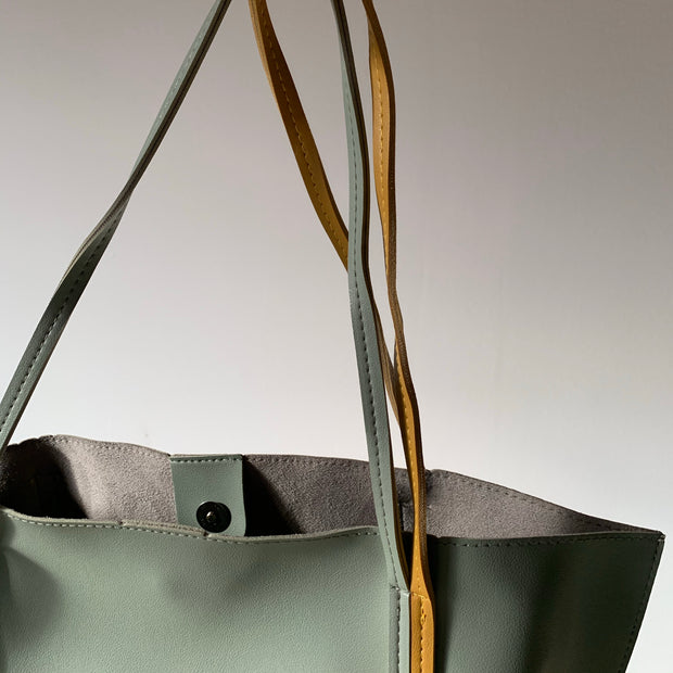 Geanta verde + Portfard Fiona - TIARA CONCEPT STORE