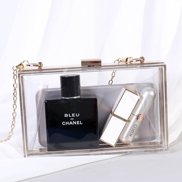 Geanta transparenta clutch Adira - TIARA CONCEPT STORE