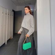 Geanta verde matlasata Zenaida - TIARA CONCEPT STORE