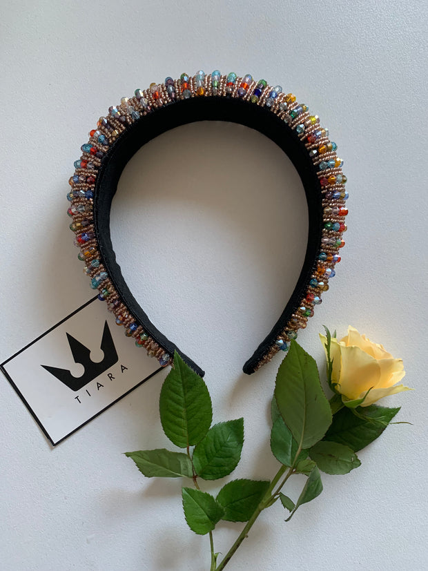 Bentita cu pietre multicolore - TIARA CONCEPT STORE