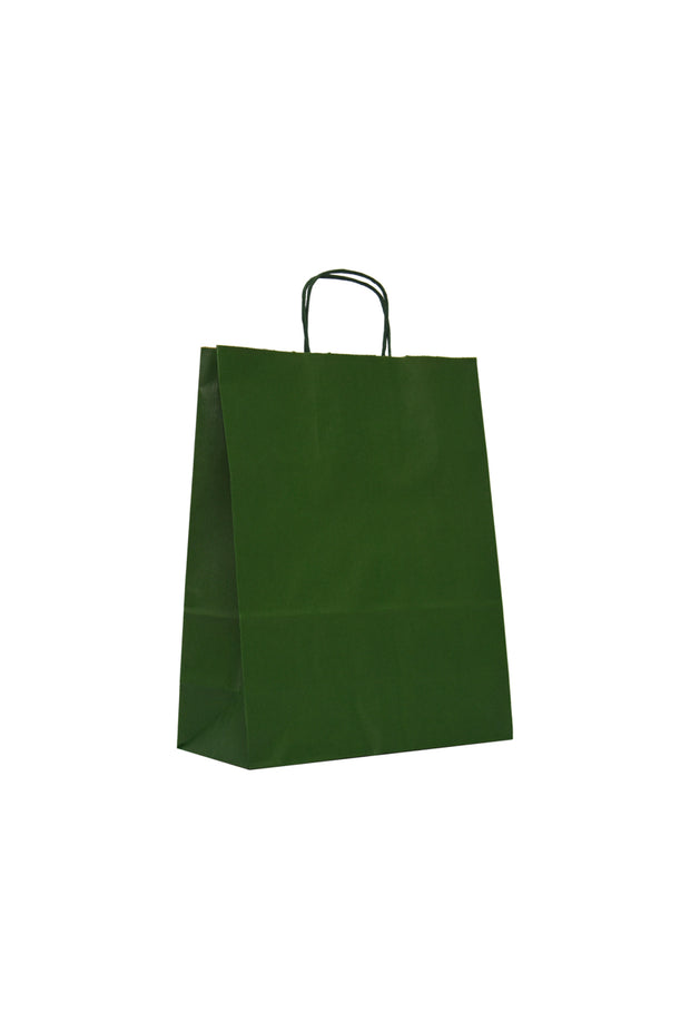Pungă verde de hârtie