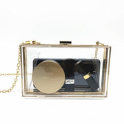 Geanta transparenta clutch Adira - TIARA CONCEPT STORE