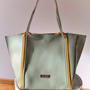 Geanta verde + Portfard Fiona - TIARA CONCEPT STORE