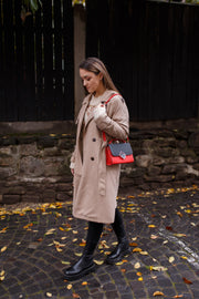 Geanta Bliss negru/rosu